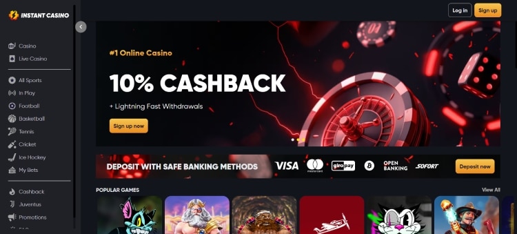 Instant Casino, beste goksites van Nederland